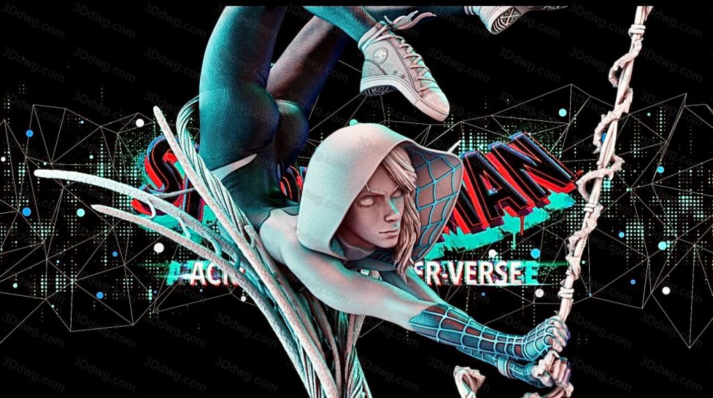 图片[2]-3DWicked 漫威 蜘蛛侠 蜘蛛格温-P站图纸收藏馆