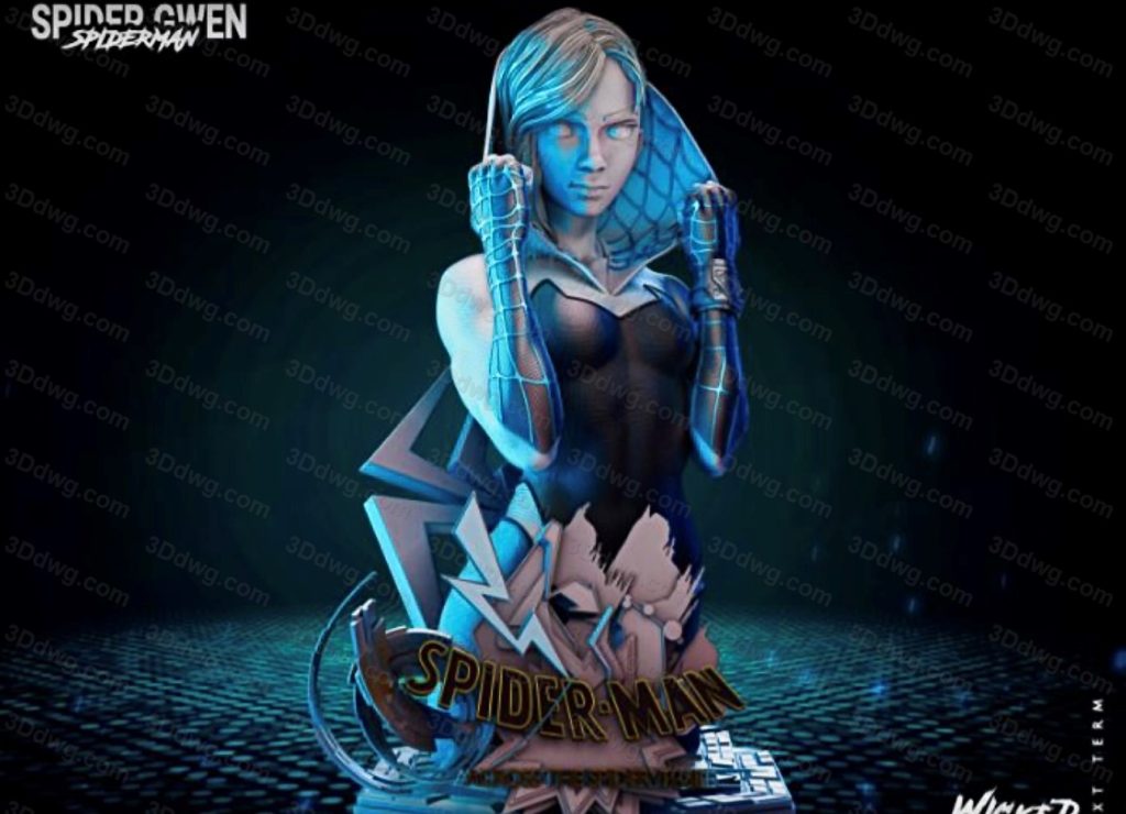 图片[3]-3DWicked 漫威 蜘蛛侠 蜘蛛格温-P站图纸收藏馆