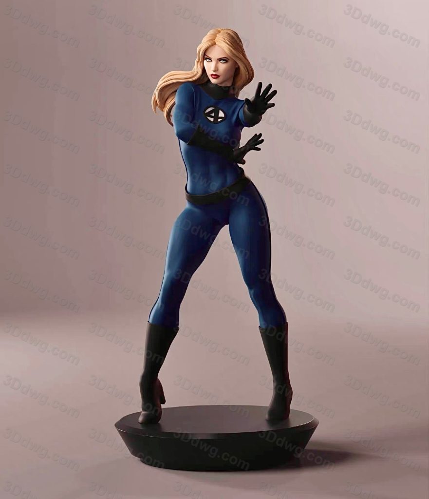 ABE3D 漫威 神奇四侠 隐形女侠-P站图纸收藏馆