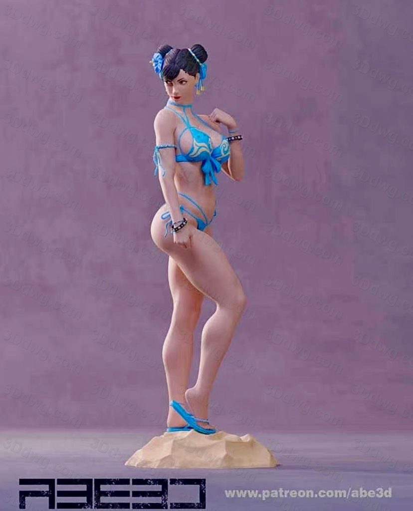 图片[3]-ABE3D 街头霸王 穿比基尼的春丽-P站图纸收藏馆