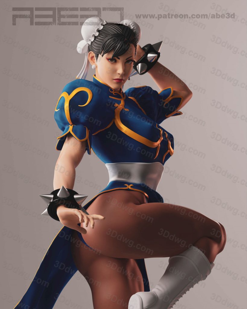 图片[2]-ABE3D 街头霸王 春丽-P站图纸收藏馆