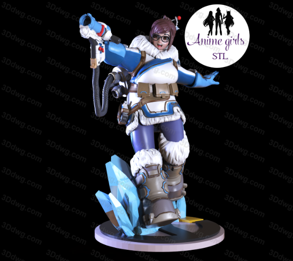 ANIME GIRLS 守望先锋 周美灵-P站图纸收藏馆