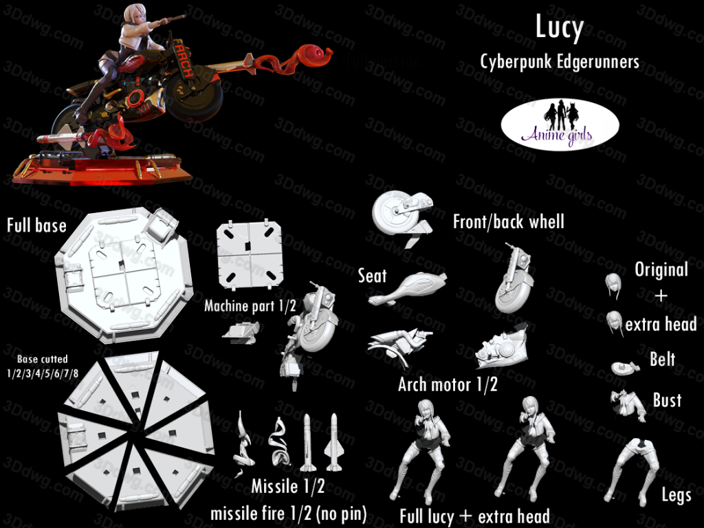 图片[2]-ANIME GIRLS 边缘行者 露西-P站图纸收藏馆