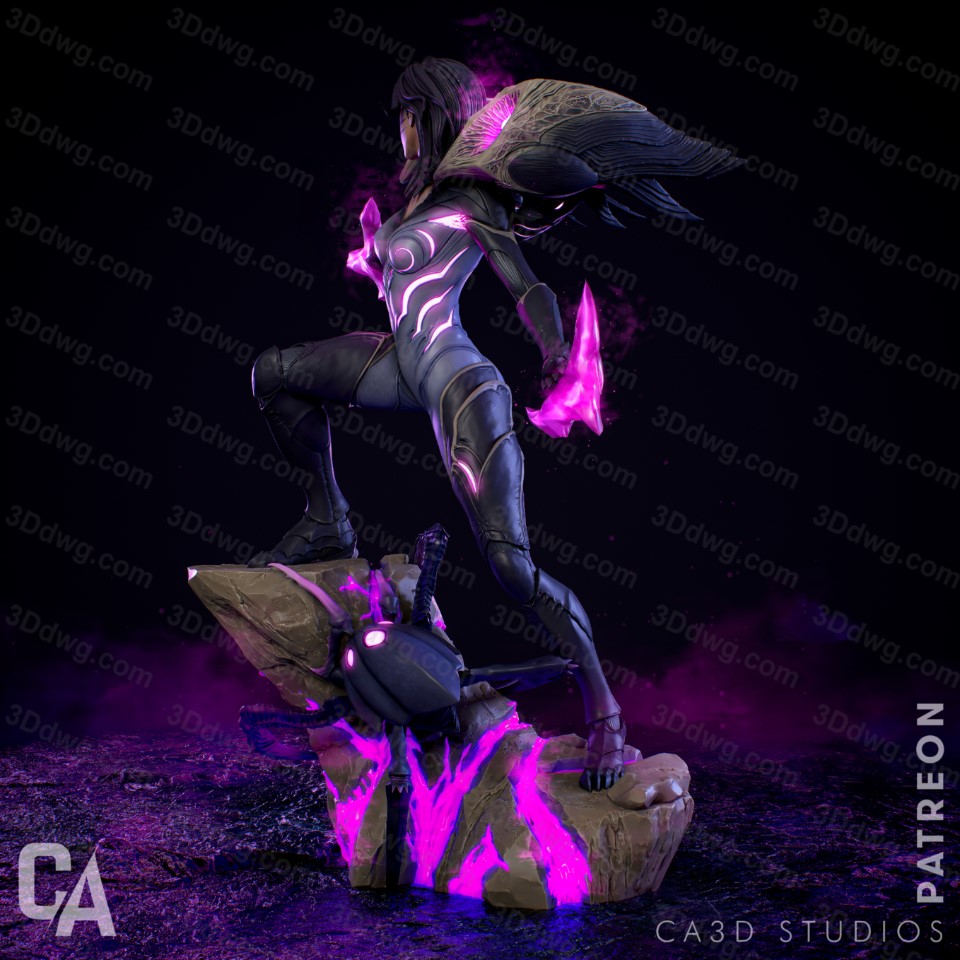 图片[3]-CA3D 英雄联盟 虚空之女·卡莎-P站图纸收藏馆