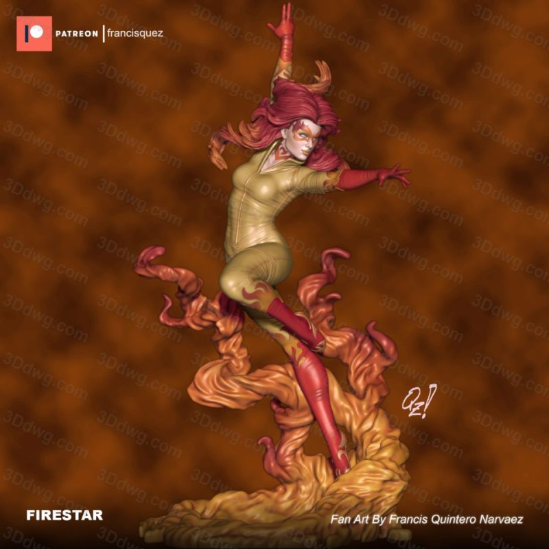 Francis Quez 漫威 X战警 火焰星-P站图纸收藏馆