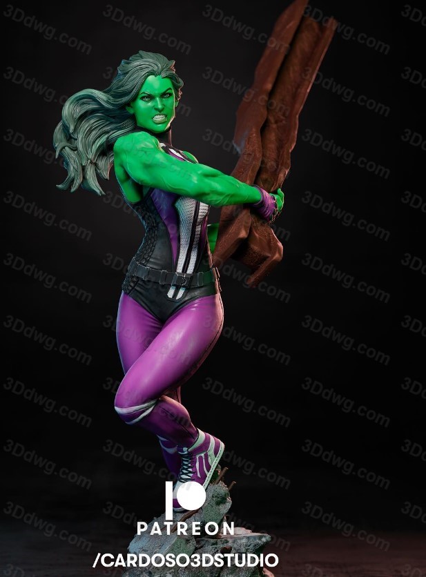 Cardoso 漫威 绿巨人 女浩克-P站图纸收藏馆