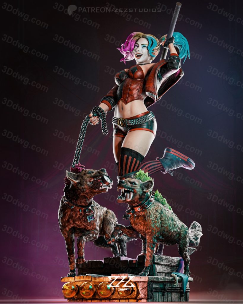 ZEZ STUDIOS DC漫画 蝙蝠侠 小丑女和鬣狗-P站图纸收藏馆