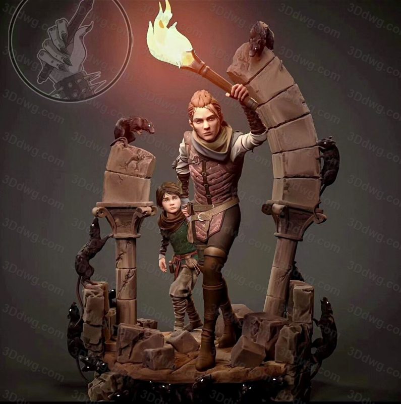 H3LL 瘟疫传说 阿米西亚和雨果-P站图纸收藏馆