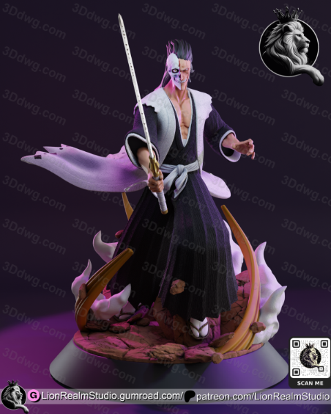 图片[2]-LionRealm 死神 更木剑八-P站图纸收藏馆