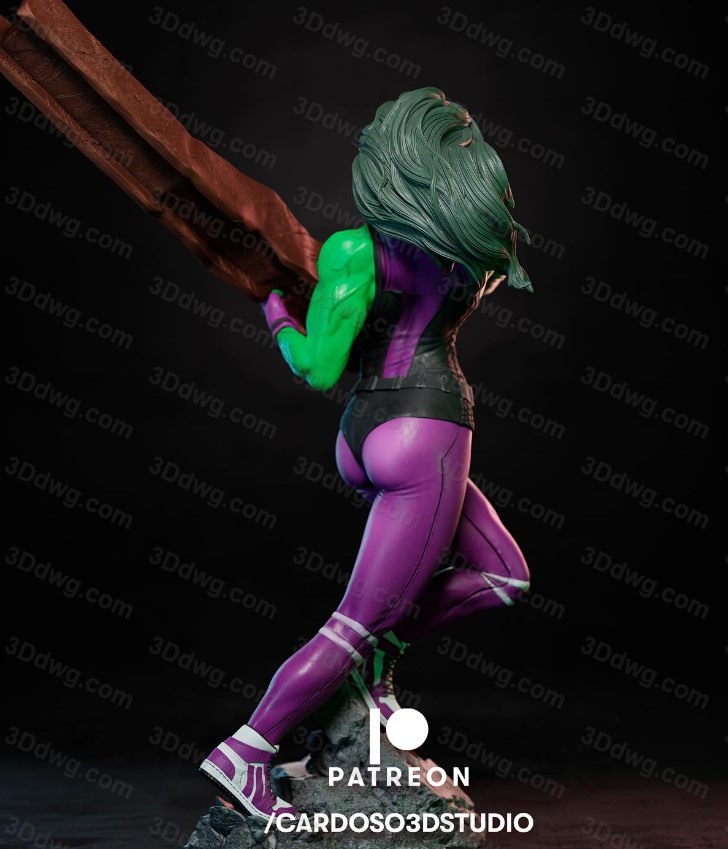 图片[2]-Cardoso 漫威 绿巨人 女浩克-P站图纸收藏馆