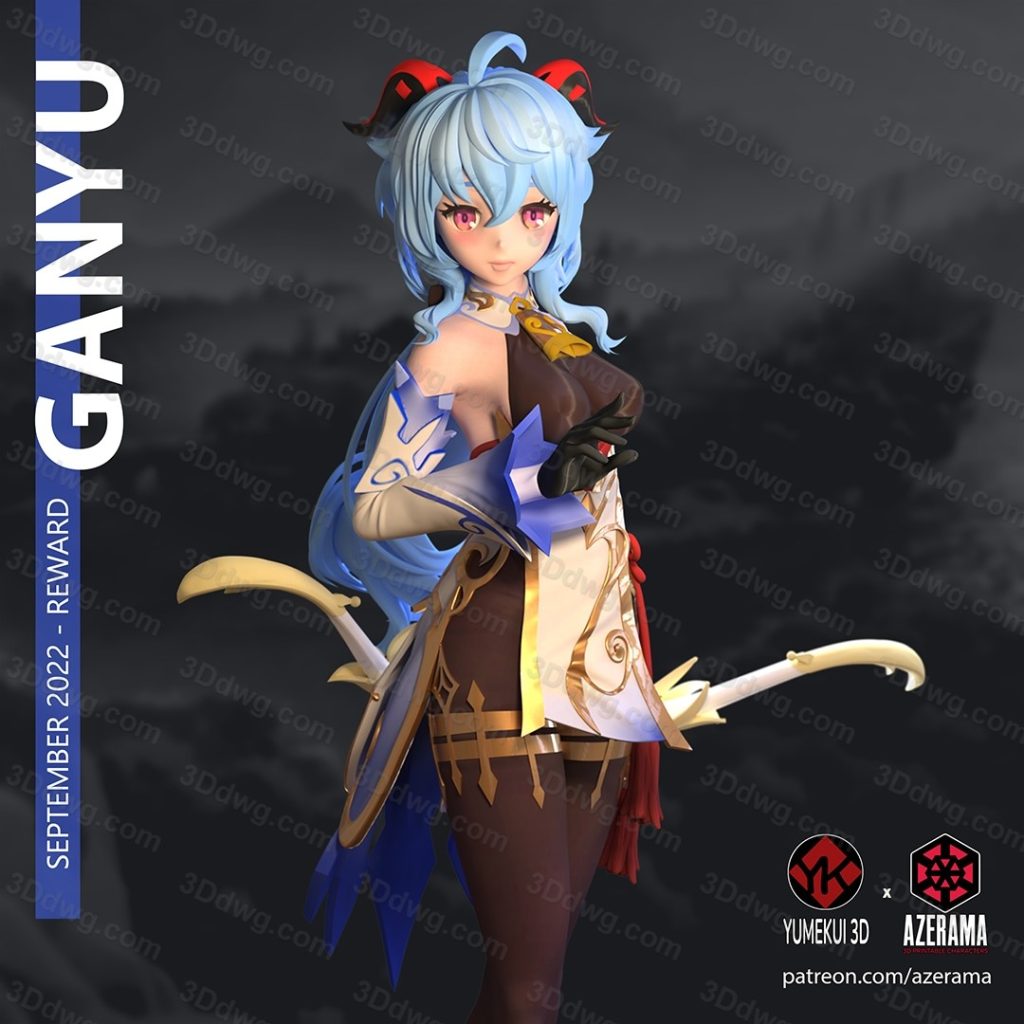 Azerama 原神 甘雨-P站图纸收藏馆