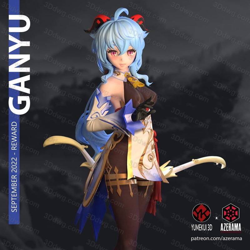 Azerama 原神 甘雨-P站图纸收藏馆