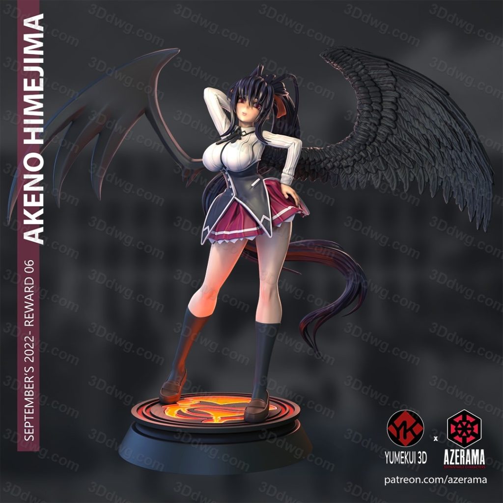 Azerama 恶魔高中D×D 姬岛朱乃-P站图纸收藏馆