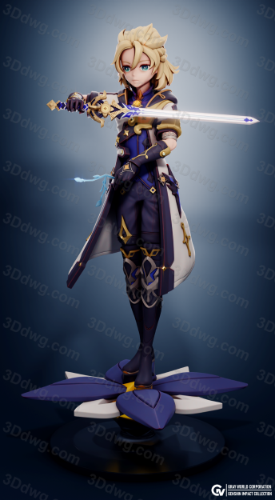 GrayWorld 原神 炼金术师 阿贝多·克莱因普林茨-P站图纸收藏馆