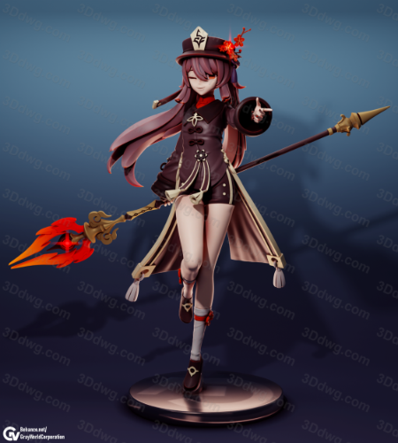 GrayWorld 原神 占星术士 胡桃-P站图纸收藏馆