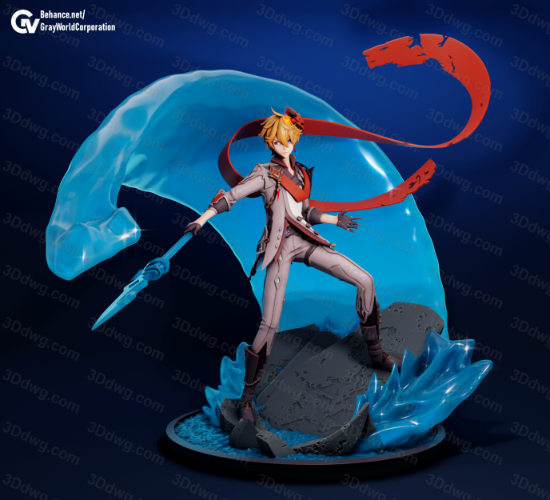 GrayWorld 原神 执行官达达利亚-P站图纸收藏馆