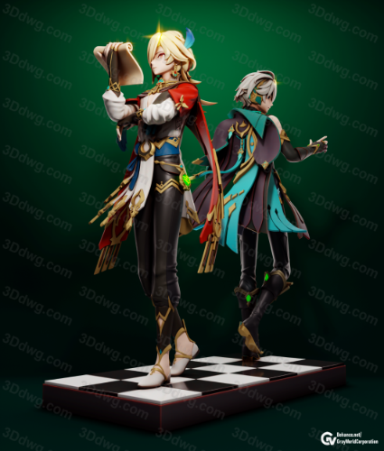 GrayWorld 原神 建筑设计师卡维-P站图纸收藏馆