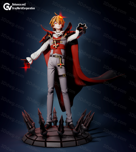 GrayWorld 原神 执行官达达利亚-P站图纸收藏馆