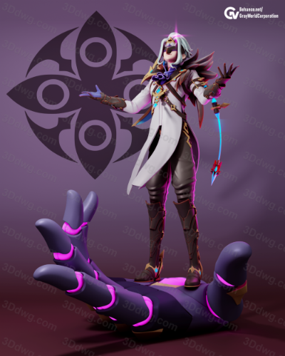 GrayWorld 原神 愚人众执行官博士-P站图纸收藏馆