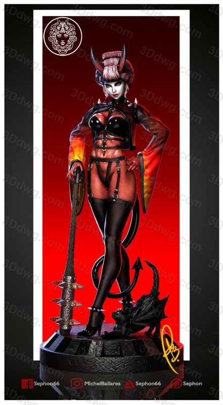 Geek MB Oni Girl-P站图纸收藏馆