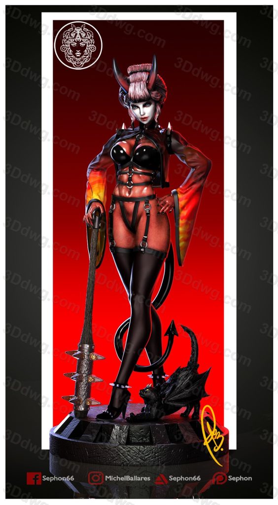 Geek MB Oni Girl-P站图纸收藏馆