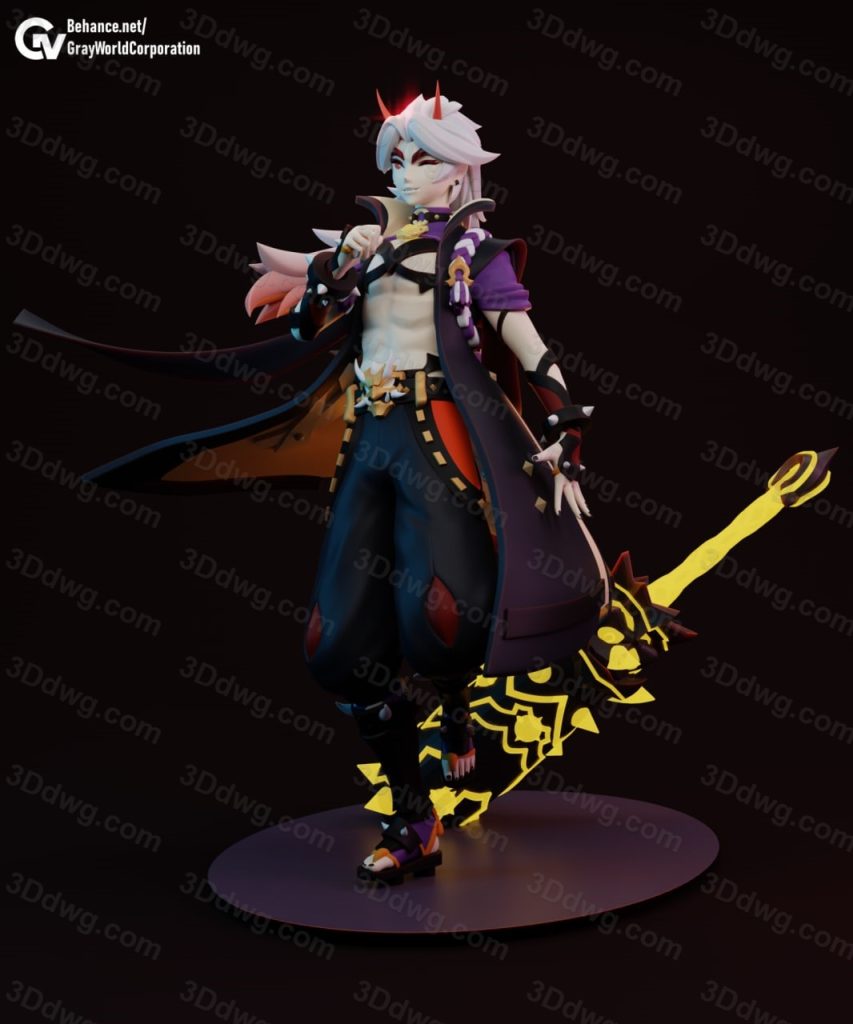 GrayWorld 原神 荒泷-P站图纸收藏馆