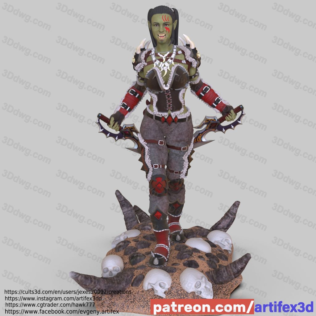 Artifex3d 魔兽争霸 迦罗娜·哈弗欧森-P站图纸收藏馆