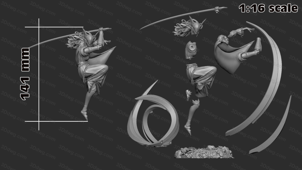 图片[2]-H3LL 艾尔登法环 玛莲妮亚-P站图纸收藏馆