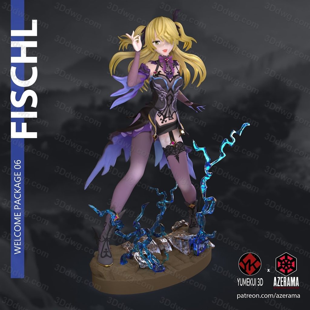 Azerama 原神 菲谢尔-P站图纸收藏馆