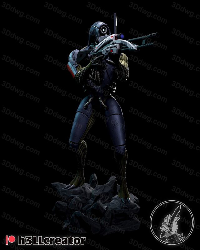 H3LL 质量效应 军团狙击-P站图纸收藏馆