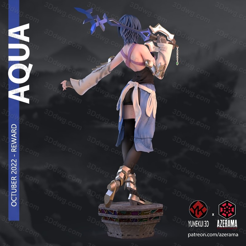 图片[2]-Azerama 王国之心 阿库娅-P站图纸收藏馆