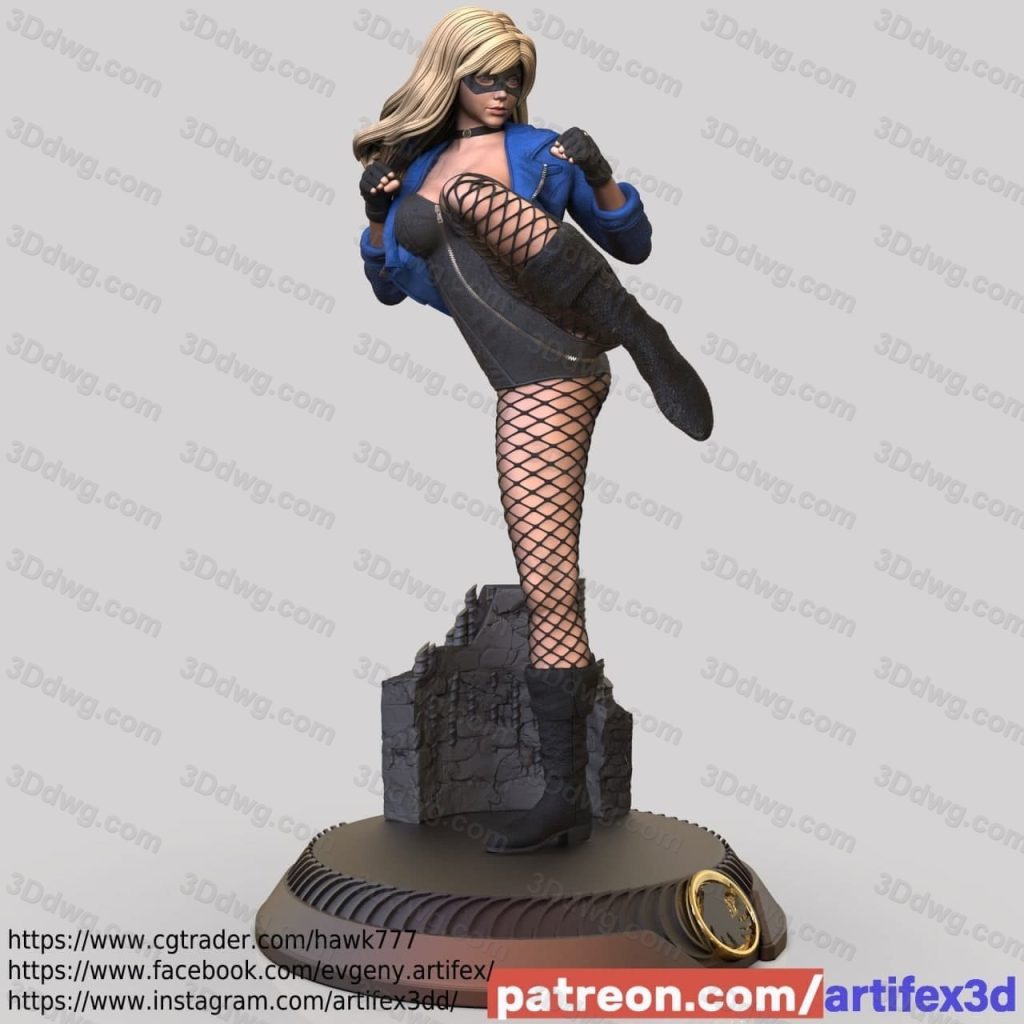 Artifex3d DC漫画 正义联盟 黑金丝雀-P站图纸收藏馆