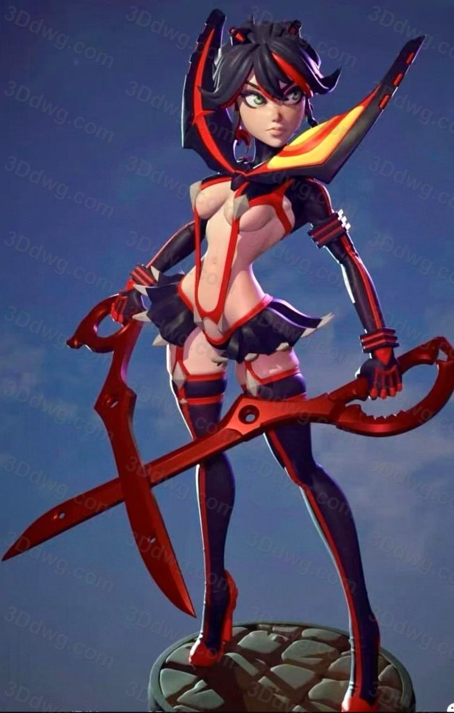 Dinamuuu 3D 斩服少女-P站图纸收藏馆