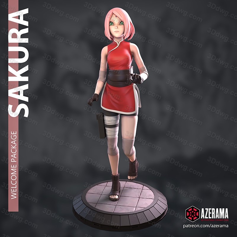 Azerama 火影忍者 春野樱-P站图纸收藏馆