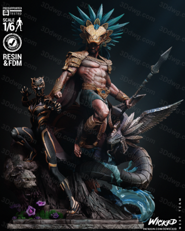 3DWicked 漫威 黑豹 黑豹与纳摩尔-P站图纸收藏馆