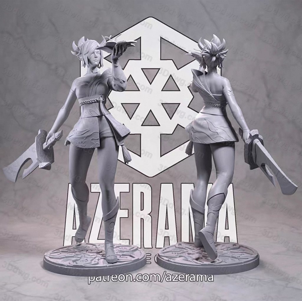 图片[2]-Azerama 英雄联盟 瑞文-P站图纸收藏馆