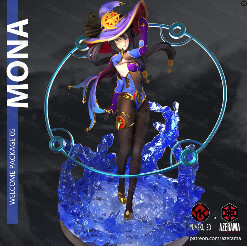 Azerama 原神 莫娜-P站图纸收藏馆