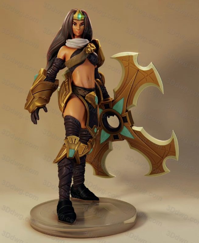 GrayWorld 英雄联盟 战争女神希维尔-P站图纸收藏馆