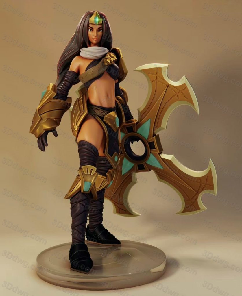 GrayWorld 英雄联盟 战争女神希维尔-P站图纸收藏馆