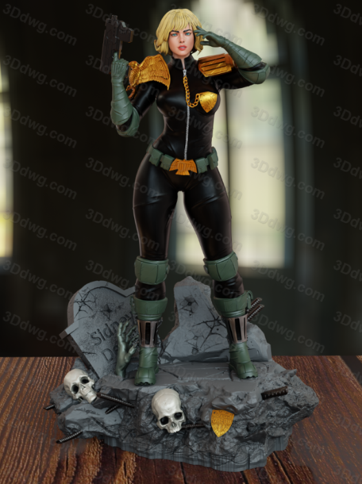 BrunoArt3D 特警判官-P站图纸收藏馆