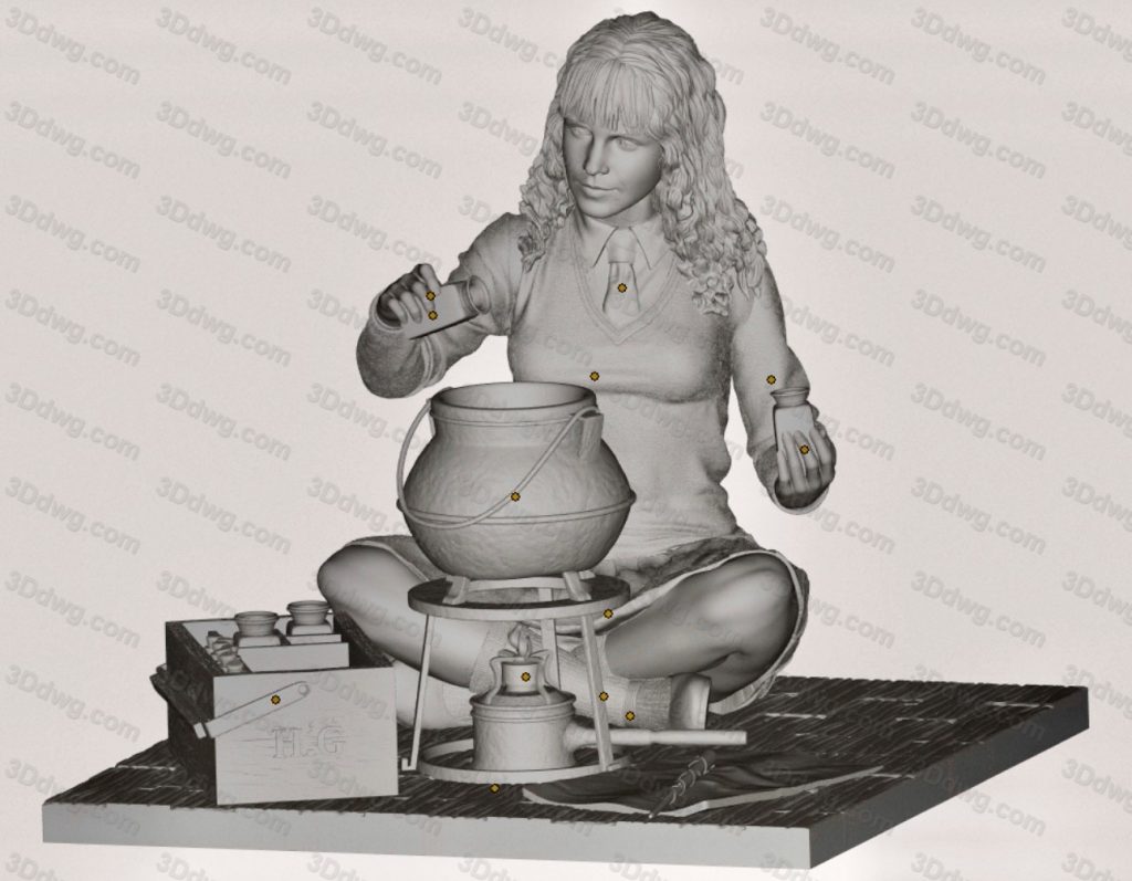 Artifex3d 哈利波特 赫敏-P站图纸收藏馆