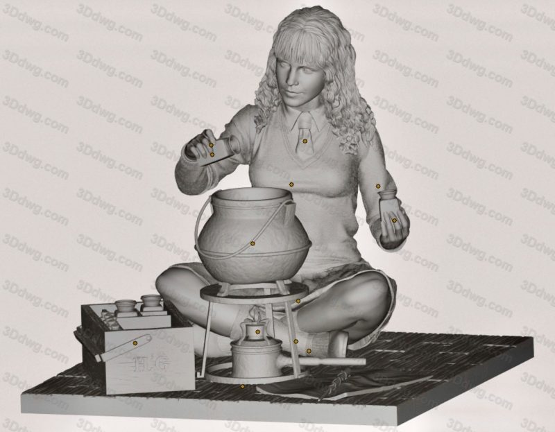 Artifex3d 哈利波特 赫敏-P站图纸收藏馆