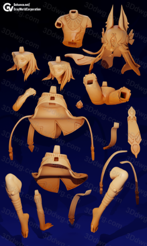 图片[2]-GrayWorld 原神 大风纪官 赛诺-P站图纸收藏馆