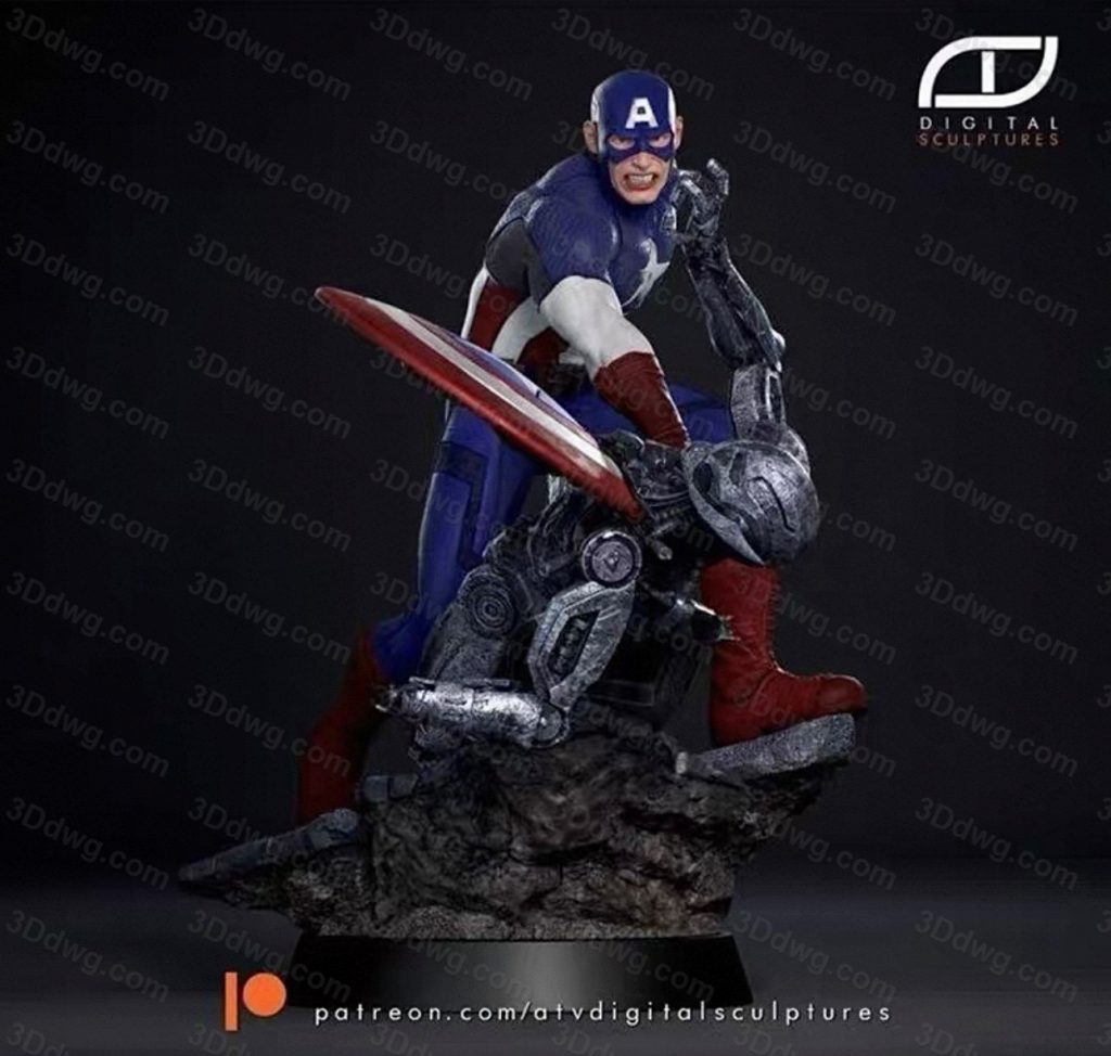 图片[1]-ATV 漫威 美国队长-P站图纸收藏馆