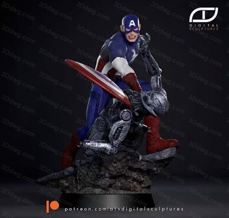 ATV 漫威 美国队长-P站图纸收藏馆