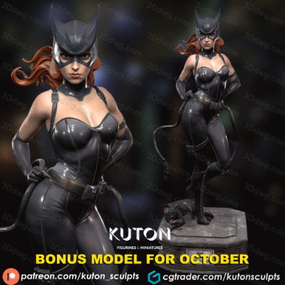 KUTON DC漫画 蝙蝠侠 猫女-P站图纸收藏馆