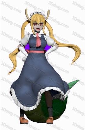 ANIME GIRLS 小林家的龙女仆 托尔-P站图纸收藏馆