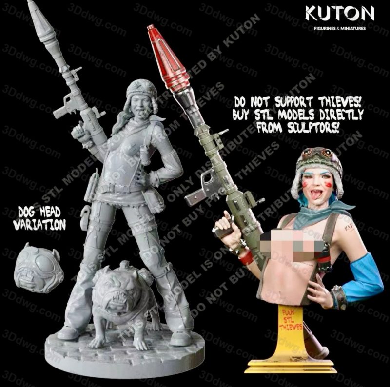 KUTON 火箭筒女孩-P站图纸收藏馆