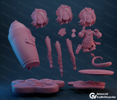 图片[2]-GrayWorld 原神 调酒师 迪奥娜-P站图纸收藏馆