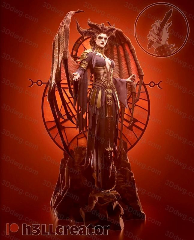 H3LL 暗黑破坏神 莉莉丝-P站图纸收藏馆